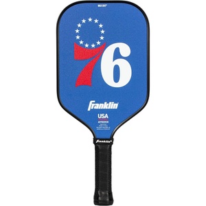 image:imageFranklin Sports NBA Team Pickleball Paddles  Official NBA Basketball Team Logo Pickleball Paddles  Signature Series 13MM Pickleball Paddle with MaxGrit  USA Pickleball USAPA ApprovedPhiladelphia 76ers
