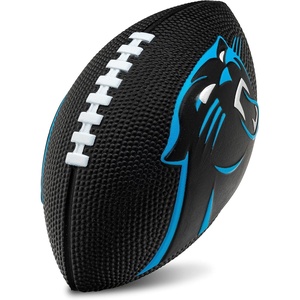 image:imageFranklin Sports NFL Football  Kids Foam Football  Soft Junior Size 85 Ball with 3D Logos  Perfect for Gameday  TailgatesCarolina Panthers