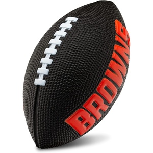 image:imageFranklin Sports NFL Football  Kids Foam Football  Soft Junior Size 85 Ball with 3D Logos  Perfect for Gameday  TailgatesCleveland Browns