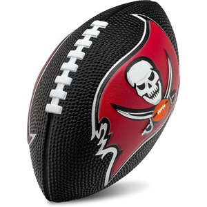 image:imageFranklin Sports NFL Football  Kids Foam Football  Soft Junior Size 85 Ball with 3D Logos  Perfect for Gameday  TailgatesTampa Bay Buccaneers