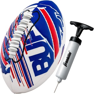image:imageFranklin Sports NFL Team Mini Footballs  Youth 85 Official NFL Licensed Football  Air Pump SetBuffalo Bills