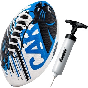 image:imageFranklin Sports NFL Team Mini Footballs  Youth 85 Official NFL Licensed Football  Air Pump SetCarolina Panthers
