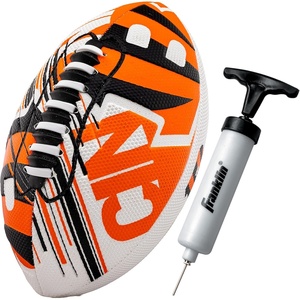 image:imageFranklin Sports NFL Team Mini Footballs  Youth 85 Official NFL Licensed Football  Air Pump SetCincinnati Bengals