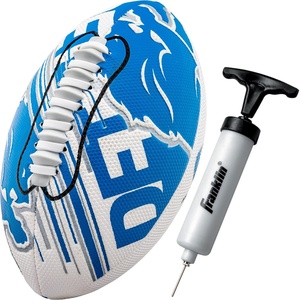 image:imageFranklin Sports NFL Team Mini Footballs  Youth 85 Official NFL Licensed Football  Air Pump SetDetroit Lions