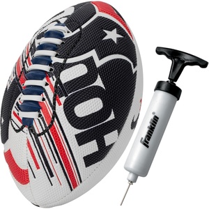 image:imageFranklin Sports NFL Team Mini Footballs  Youth 85 Official NFL Licensed Football  Air Pump SetHouston Texans