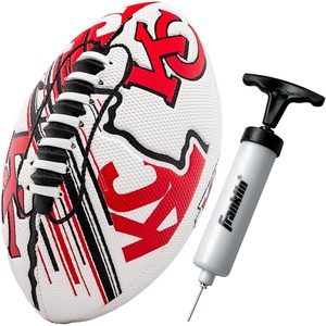 image:imageFranklin Sports NFL Team Mini Footballs  Youth 85 Official NFL Licensed Football  Air Pump SetKansas City Chiefs