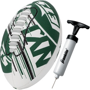 image:imageFranklin Sports NFL Team Mini Footballs  Youth 85 Official NFL Licensed Football  Air Pump SetNew York Jets