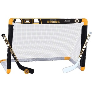 image:imageFranklin Sports NHL Mini Hockey Set  Kids Indoor Knee Hockey Goal Ball  2 Stick Combo  Youth Team Indoor Toy Set  Official  Ages 3Boston Bruins