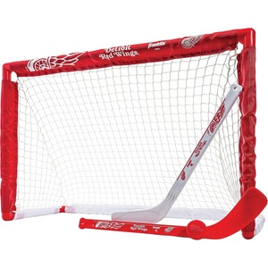 image:imageFranklin Sports NHL Mini Hockey Set  Kids Indoor Knee Hockey Goal Ball  2 Stick Combo  Youth Team Indoor Toy Set  Official  Ages 3Detroit Red Wings
