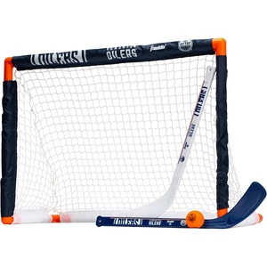 image:imageFranklin Sports NHL Mini Hockey Set  Kids Indoor Knee Hockey Goal Ball  2 Stick Combo  Youth Team Indoor Toy Set  Official  Ages 3Edmonton Oilers