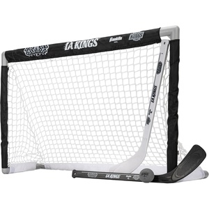 image:imageFranklin Sports NHL Mini Hockey Set  Kids Indoor Knee Hockey Goal Ball  2 Stick Combo  Youth Team Indoor Toy Set  Official  Ages 3Los Angeles Kings 2