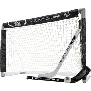 image:imageFranklin Sports NHL Mini Hockey Set  Kids Indoor Knee Hockey Goal Ball  2 Stick Combo  Youth Team Indoor Toy Set  Official  Ages 3Los Angeles Kings
