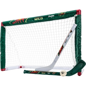 image:imageFranklin Sports NHL Mini Hockey Set  Kids Indoor Knee Hockey Goal Ball  2 Stick Combo  Youth Team Indoor Toy Set  Official  Ages 3Minnesota Wild
