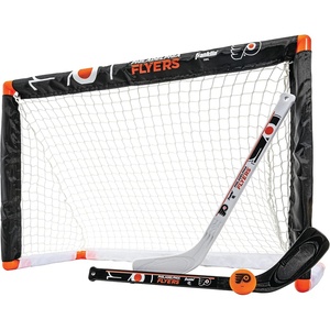 image:imageFranklin Sports NHL Mini Hockey Set  Kids Indoor Knee Hockey Goal Ball  2 Stick Combo  Youth Team Indoor Toy Set  Official  Ages 3Philadelphia Flyers