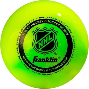 image:imageFranklin Sports NHL Street Hockey Balls  No Bounce Outdoor Street  Roller Hockey Balls  Official Size for Youth  Adult Street Hockey  Assorted Colors  1 2 3 and 15 Bulk PacksGlow in the Dark