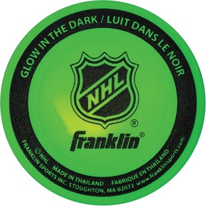 image:imageFranklin Sports NHL Street Hockey Puck  No Bounce Outdoor Street  Roller Hockey Puck  Official Size for Kids  Adult Games  1 amp 3 PacksGreen