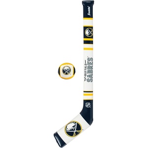 image:imageFranklin Sports NHL Team Mini Soft Hockey Stick Set  NHL Team Soft Foam Mini Hockey Stick and Ball  Great Toy for KidsBuffalo Sabres