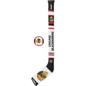 image:imageFranklin Sports NHL Team Mini Soft Hockey Stick Set  NHL Team Soft Foam Mini Hockey Stick and Ball  Great Toy for KidsChicago Blackhawks