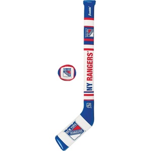 image:imageFranklin Sports NHL Team Mini Soft Hockey Stick Set  NHL Team Soft Foam Mini Hockey Stick and Ball  Great Toy for KidsNew York Rangers