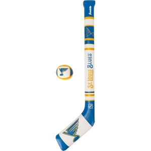 image:imageFranklin Sports NHL Team Mini Soft Hockey Stick Set  NHL Team Soft Foam Mini Hockey Stick and Ball  Great Toy for KidsSt Louis Blues