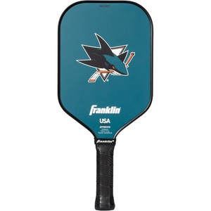 image:imageFranklin Sports NHL Team Pickleball Paddles  Official NHL Hockey Team Logo Pickleball Paddles  Signature Series 13MM Pickleball Paddle with MaxGrit  USA Pickleball USAPA ApprovedSan Jose Sharks