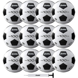 image:imageFranklin Sports Soccer Balls  Youth amp Adult  Sizes 3 4 amp 5  Single amp Bulk Packs  Black amp WhiteSize 5  12 Deflated Balls with Pump
