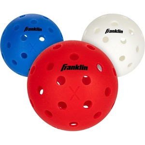 image:imageFranklin Sports X40 Outdoor Pickleballs  Official Ball of USA Pickleball APP Tour  US Open  Regulation SizeRedWhiteBlue
