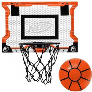 image:imageNERF Basketball Hoop Set  Pro Hoop Mini Hoop Set with Mini NERF Basketball  Steel Rim Great for DunkingOrange Standard