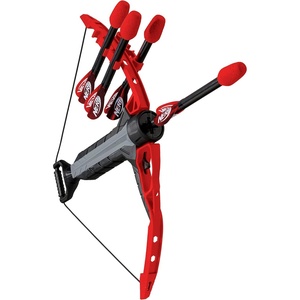 image:imageNERF Rip Rocket Kids Toy Bow  Arrow Set  Rip Rocket Blaster Soft Foam Bow  Arrow Set  Indoor  Outdoor Play  Plastic Bow and 4 Foam Tip Arrows  Air Powered