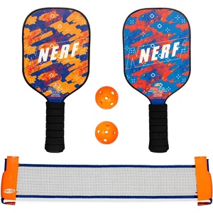 image:imageNERF Tabletop Pickleball Set  Mini Tabletop Pickleball Game  Retractable Net Up to 5 Feet  Fits Most Tables