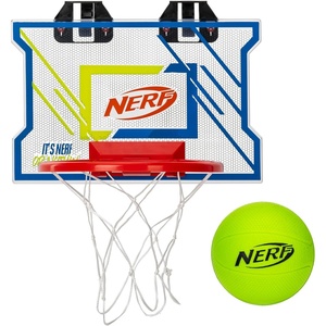 image:imageNERFOOP Elite Basketball Hoop Set  Over the Door Mini Hoop Set with NERF Foam Basketball  Perfect Bedroom  Office Accessory  Includes Foam Ball
