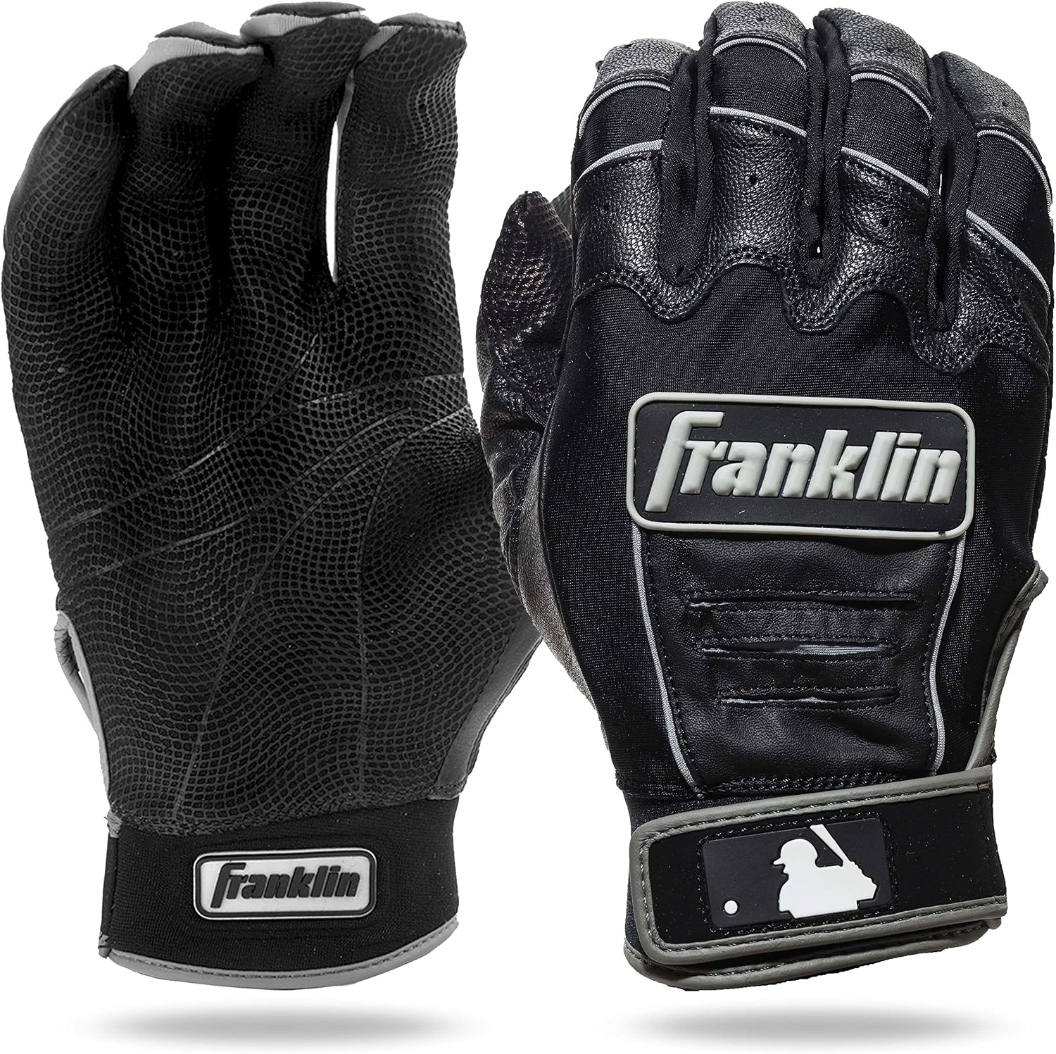 image:imageFranklin Sports MLB Baseball Batting Gloves  CFX Pro Youth and Adult  Baseball  Softball  Multiple Sizes  ColorsBlackBlack