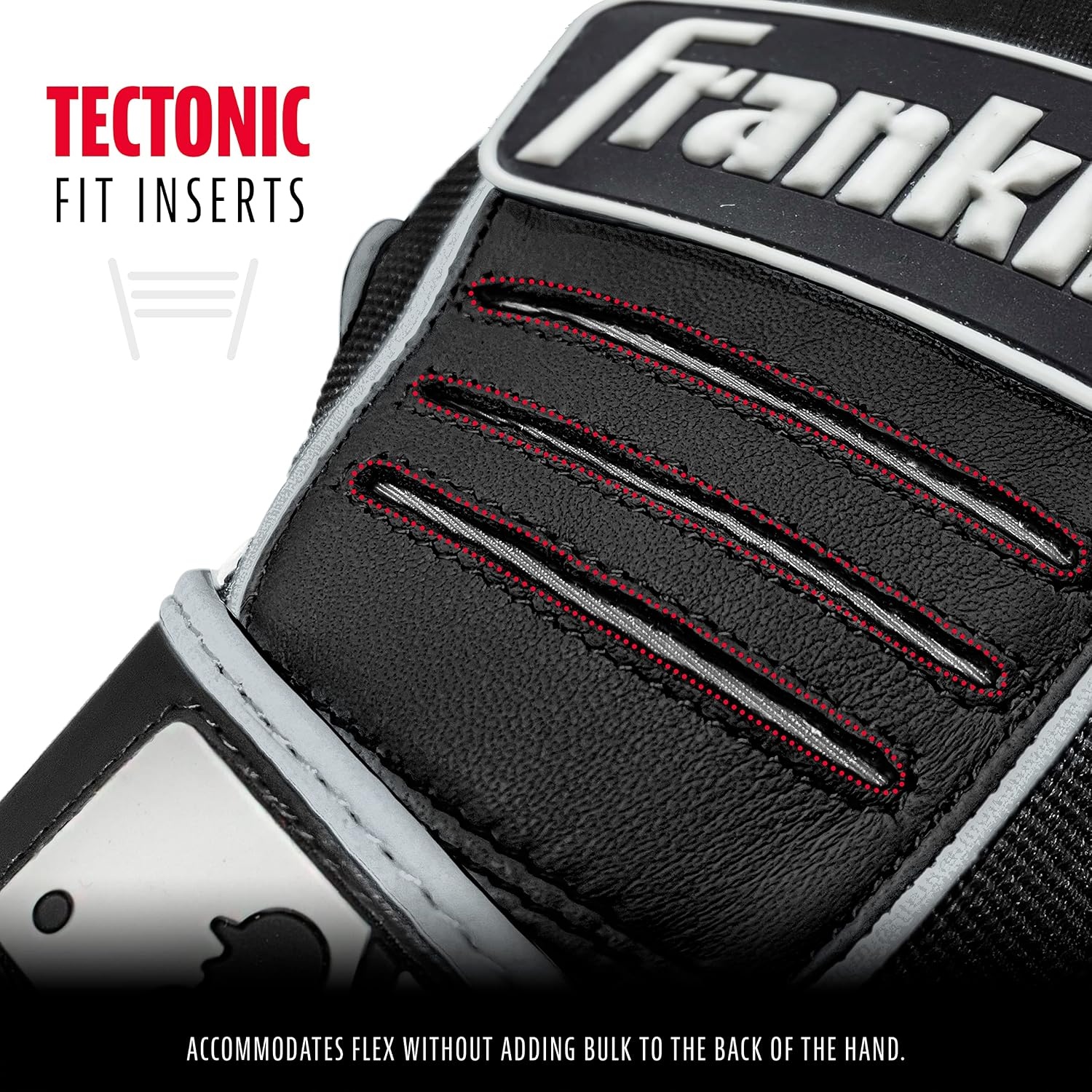 image:imageFranklin Sports MLB Baseball Batting Gloves  CFX Pro Youth and Adult  Baseball  Softball  Multiple Sizes  ColorsBlackBlack