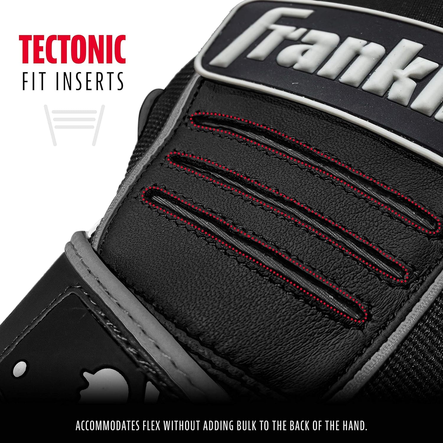 image:imageFranklin Sports MLB Baseball Batting Gloves  CFX Pro Youth and Adult  Baseball  Softball  Multiple Sizes  ColorsBlackBlack