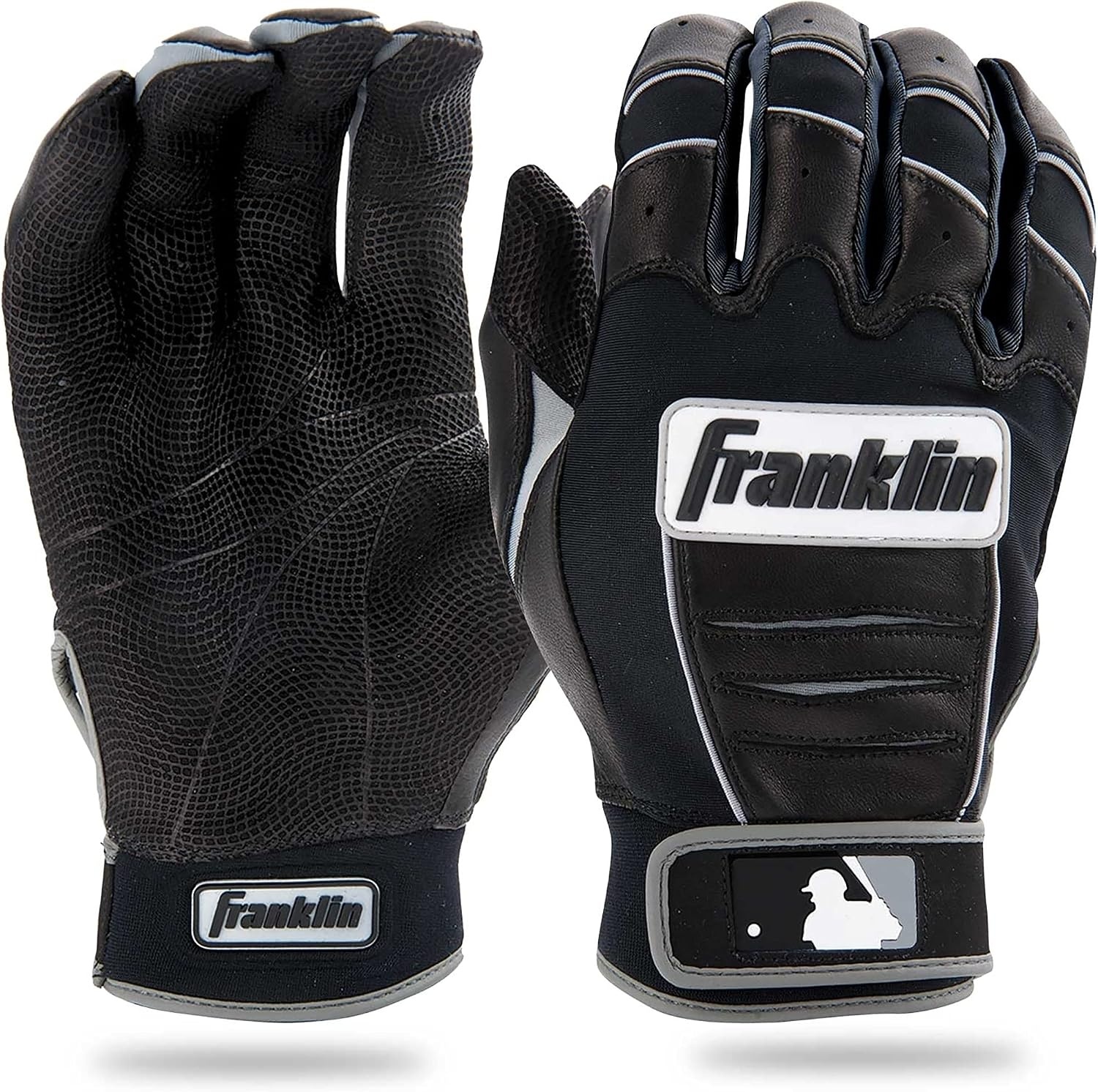 image:imageFranklin Sports MLB Baseball Batting Gloves  CFX Pro Youth and Adult  Baseball  Softball  Multiple Sizes  ColorsBlackBlack