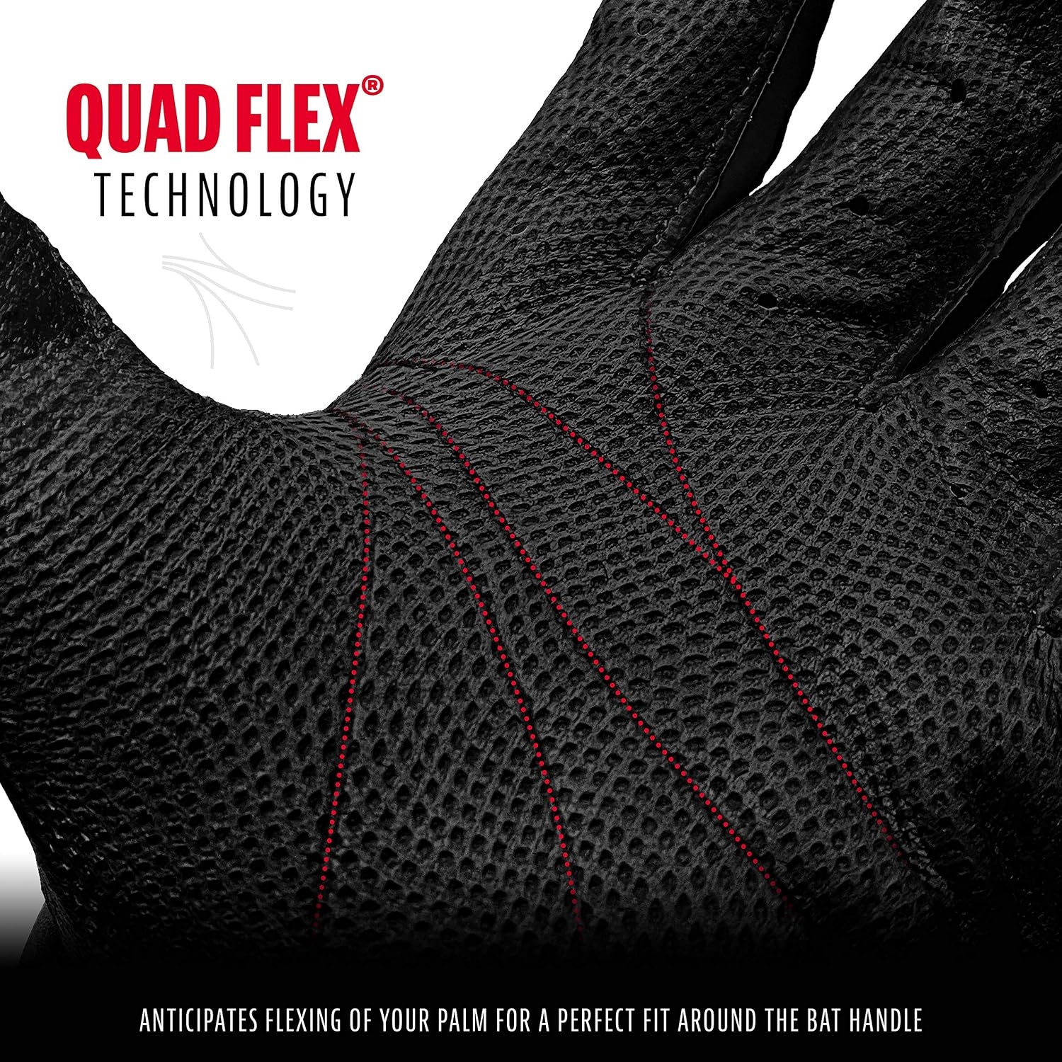 image:imageFranklin Sports MLB Baseball Batting Gloves  CFX Pro Youth and Adult  Baseball  Softball  Multiple Sizes  ColorsBlackBlack