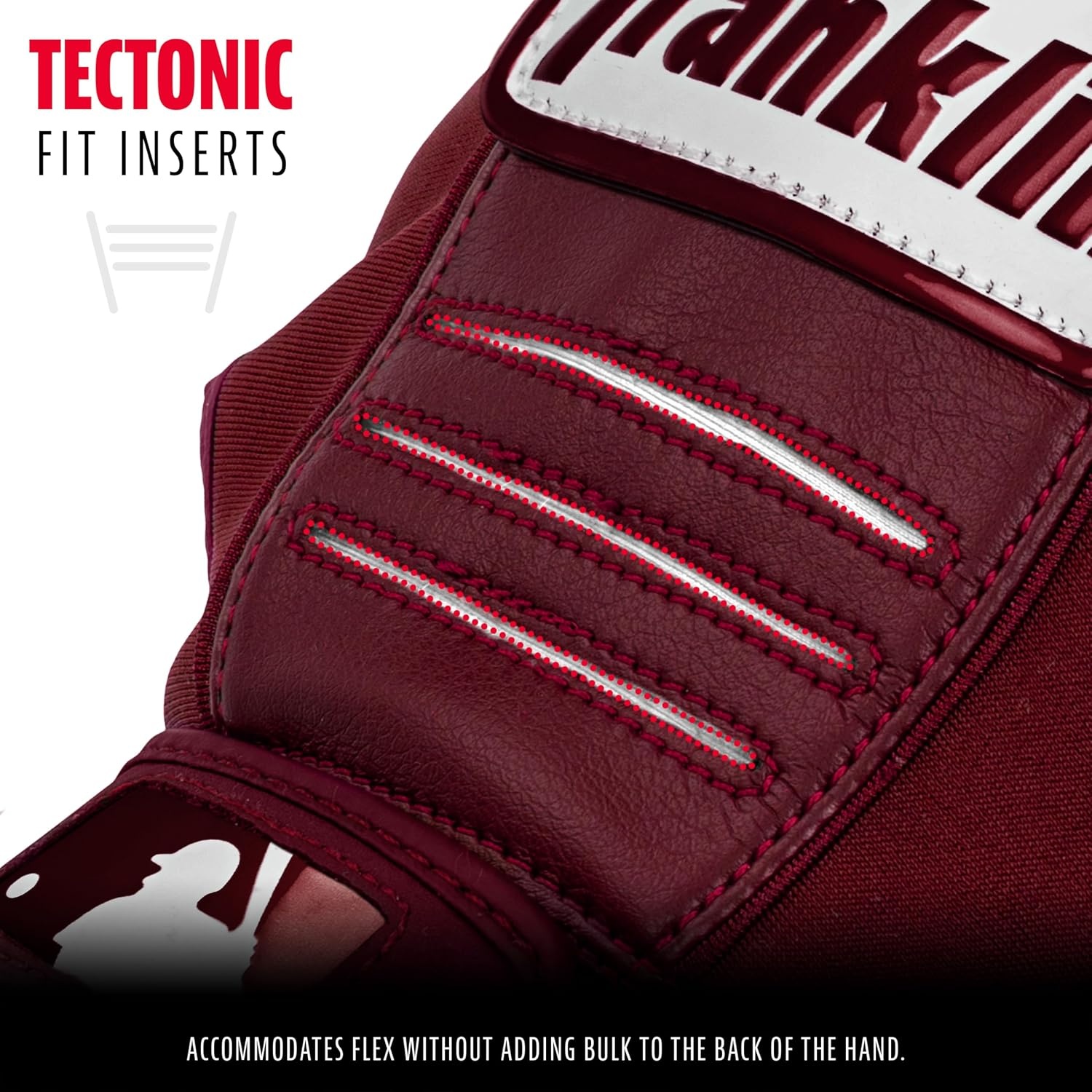 image:imageFranklin Sports MLB Baseball Batting Gloves  CFX Pro Youth and Adult  Baseball  Softball  Multiple Sizes  ColorsBurgundy