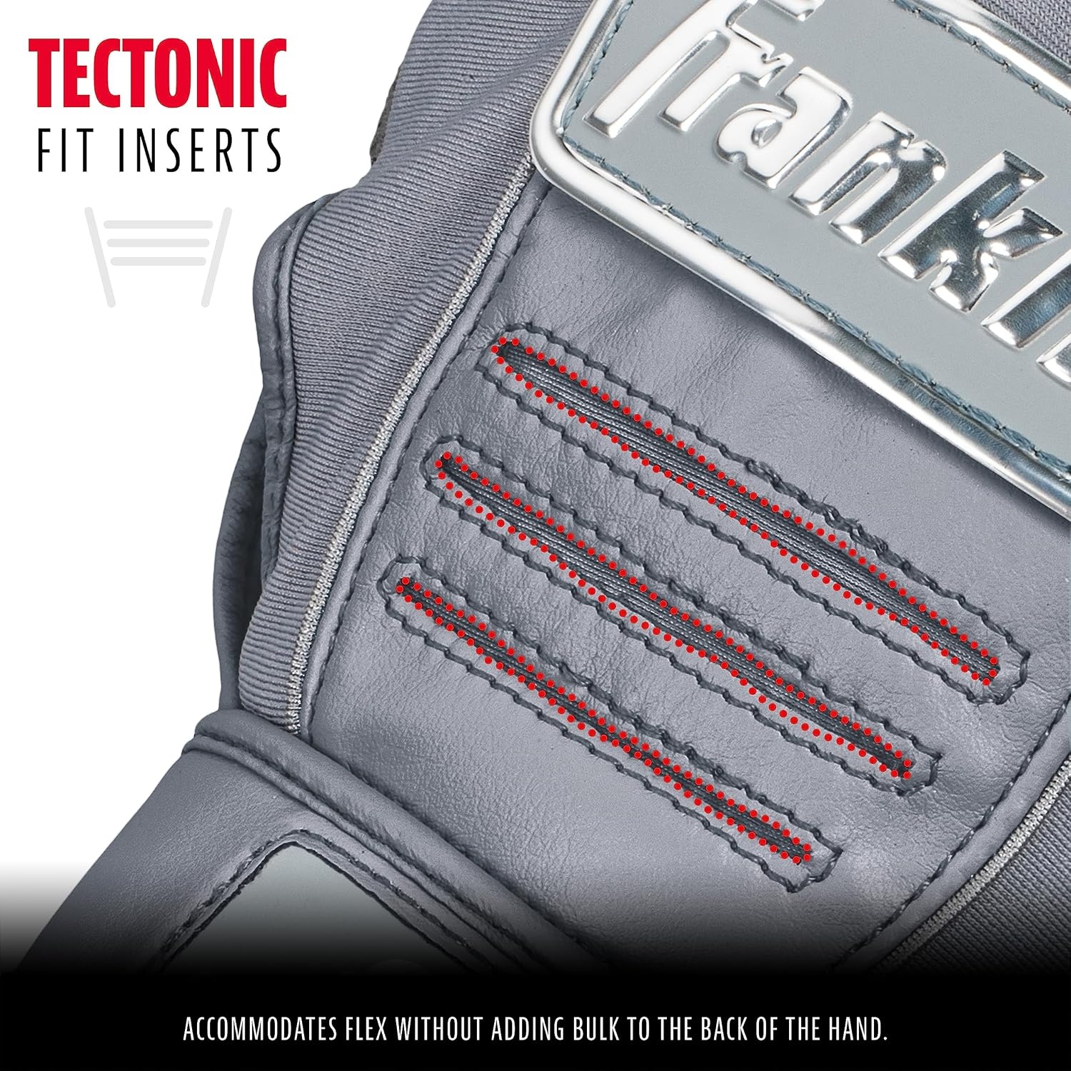 image:imageFranklin Sports MLB Baseball Batting Gloves  CFX Pro Youth and Adult  Baseball  Softball  Multiple Sizes  ColorsChrome Gray
