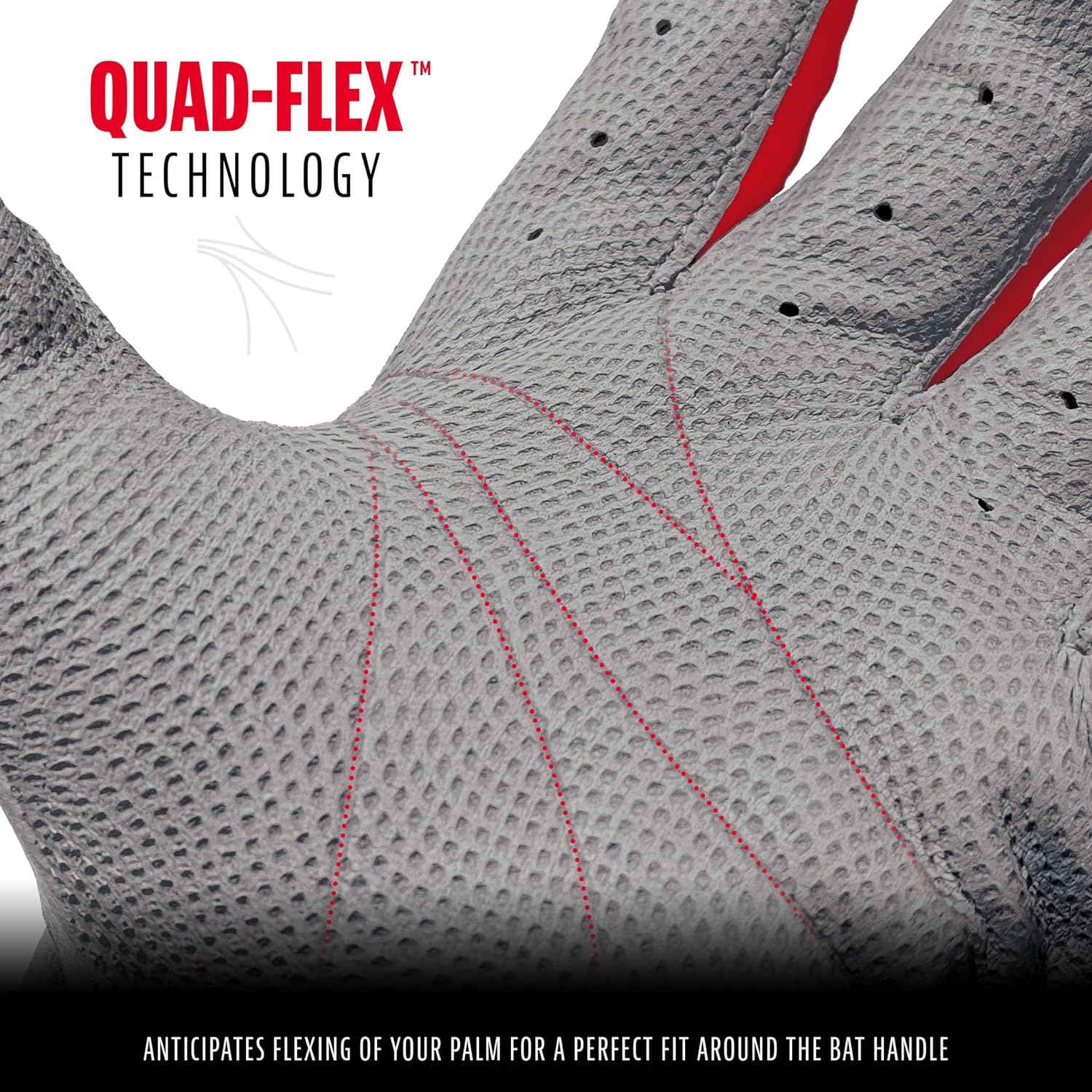 image:imageFranklin Sports MLB Baseball Batting Gloves  CFX Pro Youth and Adult  Baseball  Softball  Multiple Sizes  ColorsGrayRed
