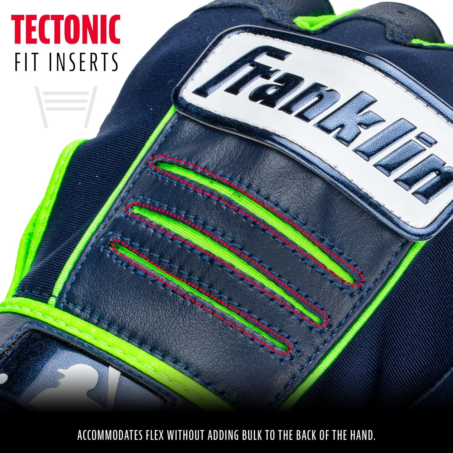 image:imageFranklin Sports MLB Baseball Batting Gloves  CFX Pro Youth and Adult  Baseball  Softball  Multiple Sizes  ColorsNavyGreen