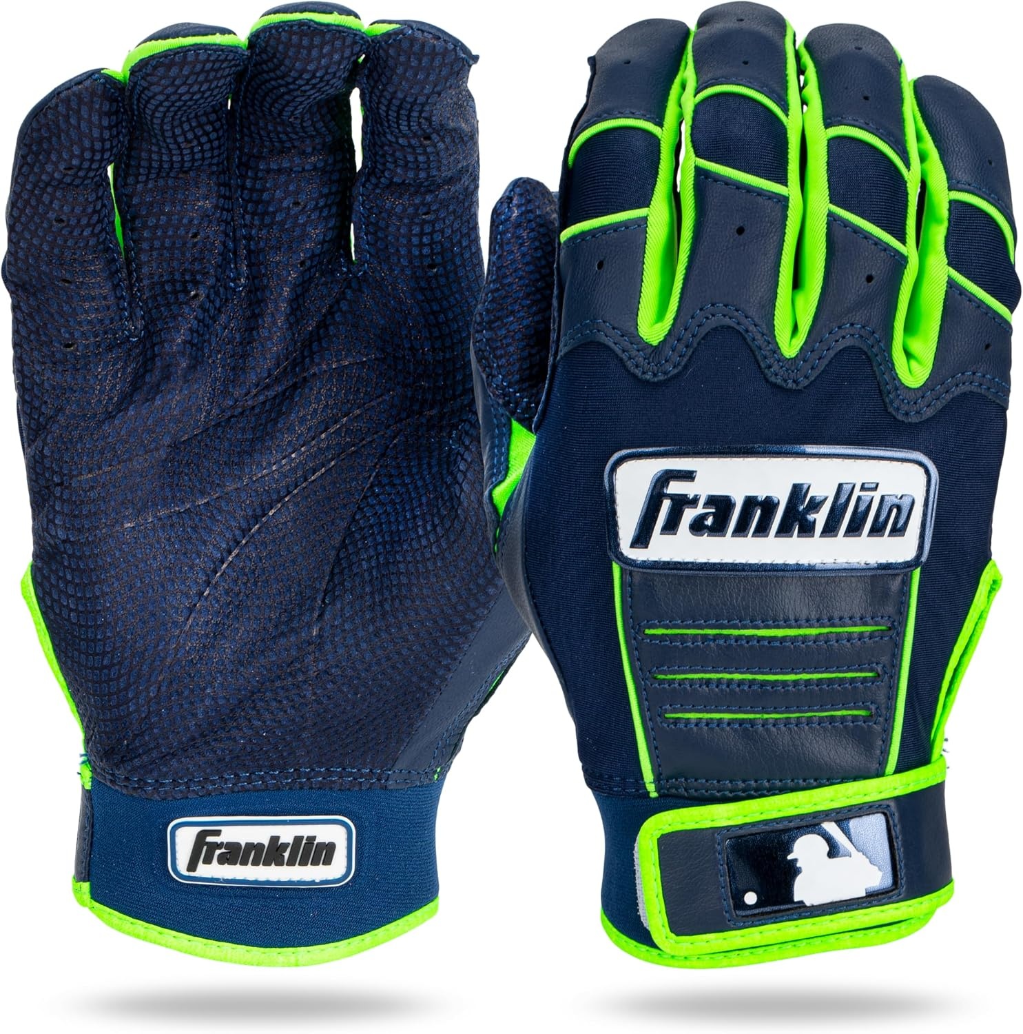 image:imageFranklin Sports MLB Baseball Batting Gloves  CFX Pro Youth and Adult  Baseball  Softball  Multiple Sizes  ColorsNavyGreen