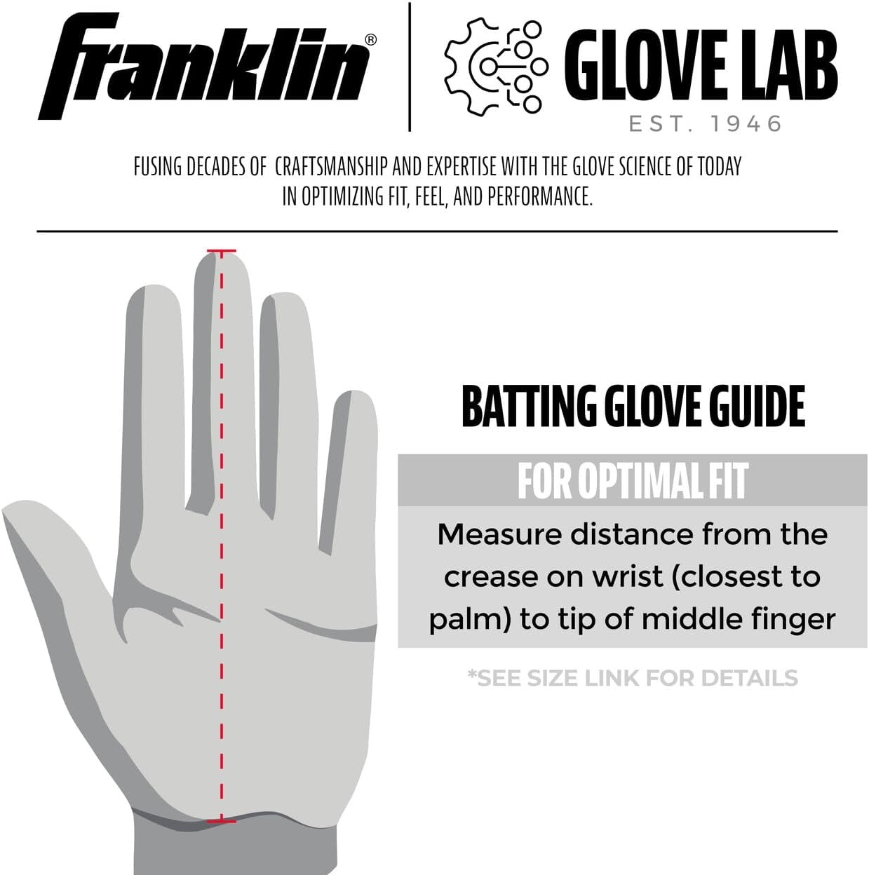 image:imageFranklin Sports MLB Baseball Batting Gloves  CFX Pro Youth and Adult  Baseball  Softball  Multiple Sizes  ColorsPurple