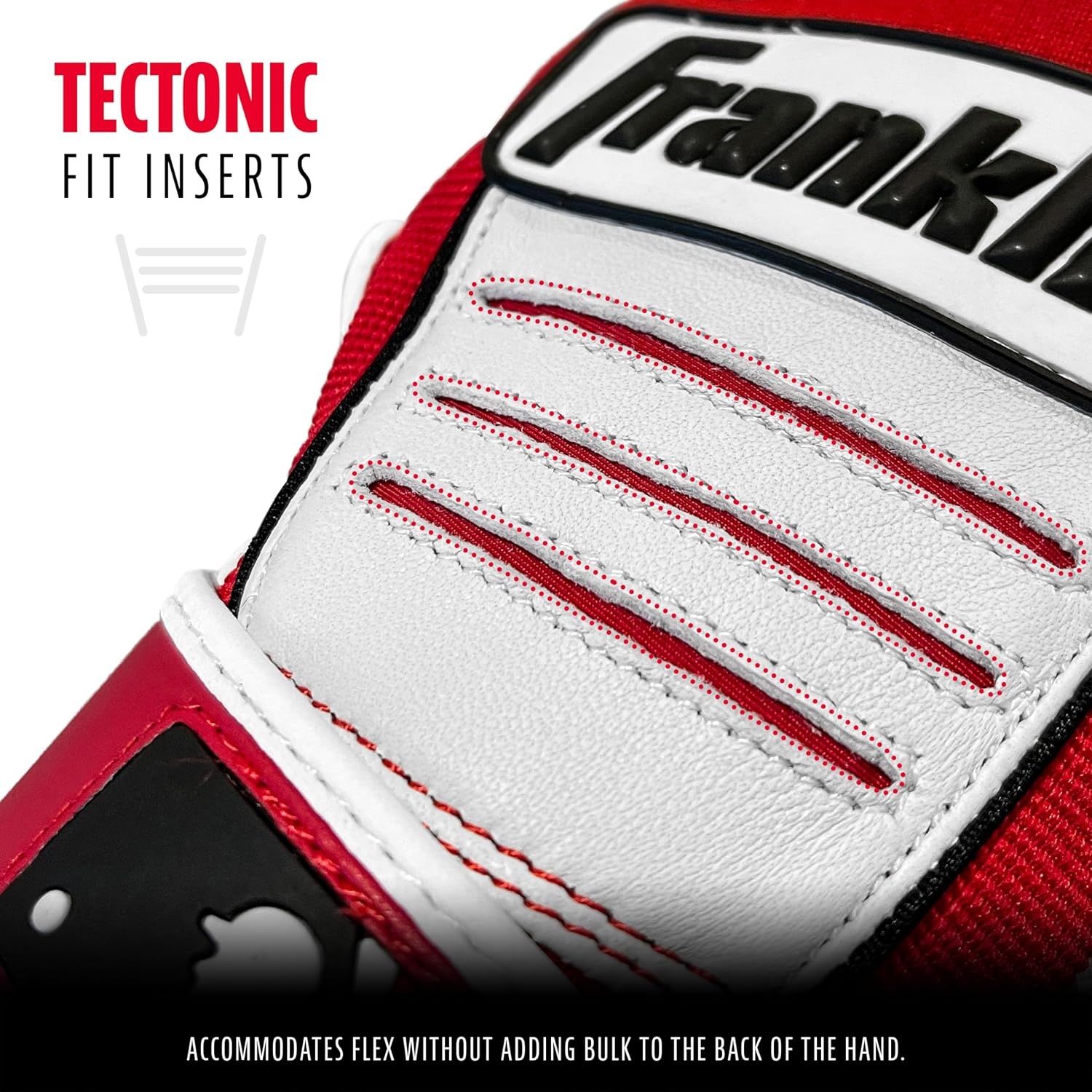 image:imageFranklin Sports MLB Baseball Batting Gloves  CFX Pro Youth and Adult  Baseball  Softball  Multiple Sizes  ColorsRedPearl