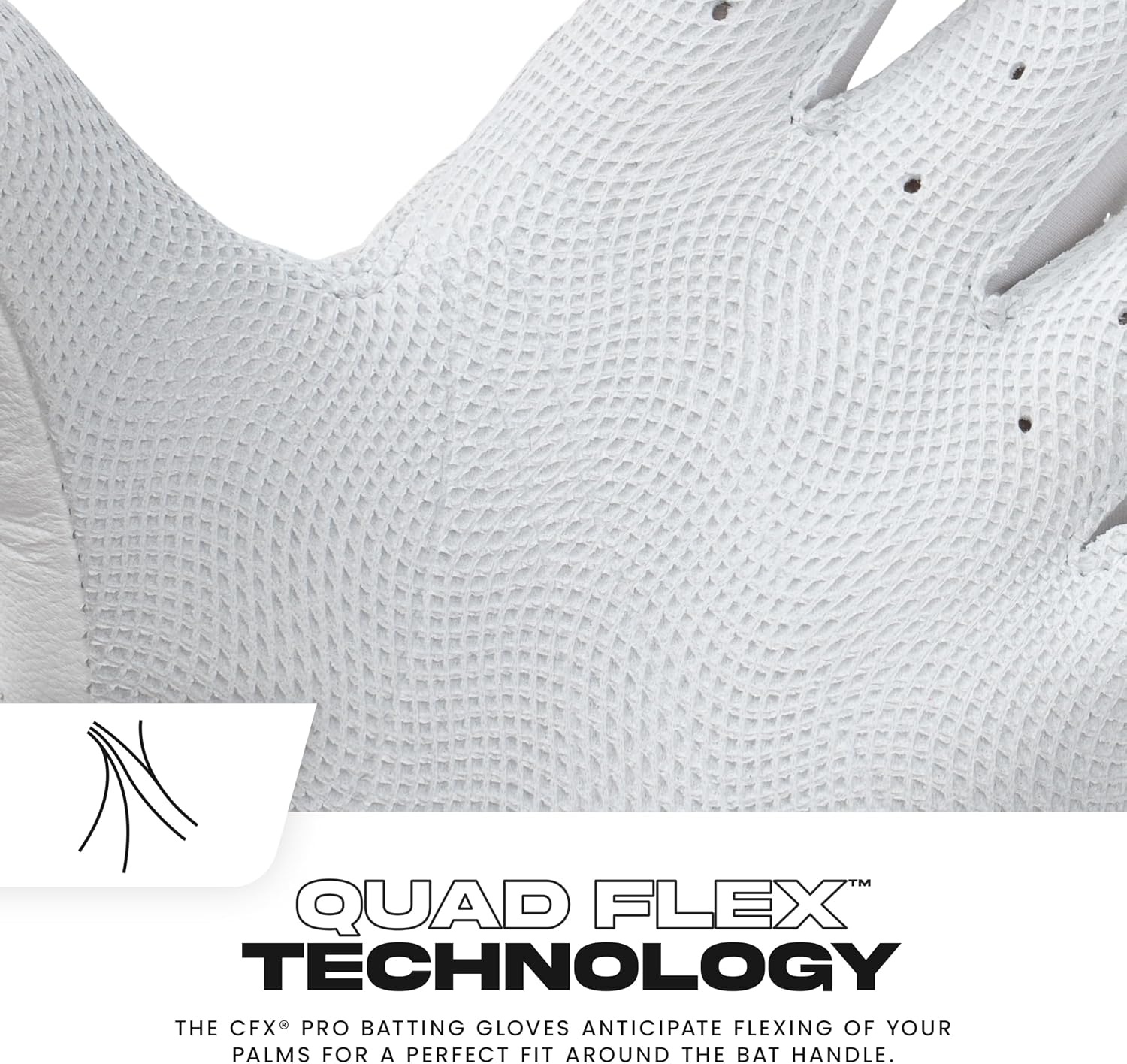image:imageFranklin Sports MLB Baseball Batting Gloves  CFX Pro Youth and Adult  Baseball  Softball  Multiple Sizes  ColorsWhiteGold