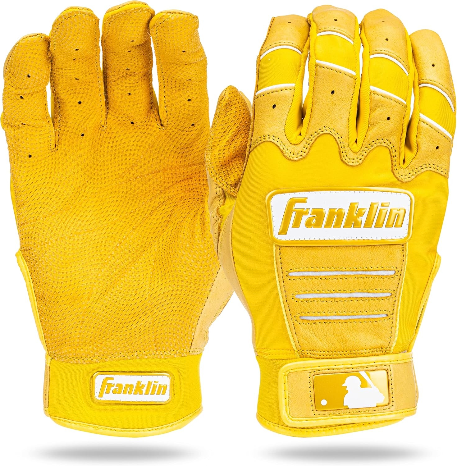 image:imageFranklin Sports MLB Baseball Batting Gloves  CFX Pro Youth and Adult  Baseball  Softball  Multiple Sizes  ColorsYellow Highlight
