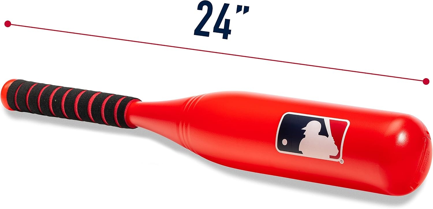 image:imageFranklin Sports MLB Jumbo Kids Plastic Baseball Bat  Backyard Bat with Large Barrel for Toddlers  Fat Plastic BatAssorted Colors May Vary