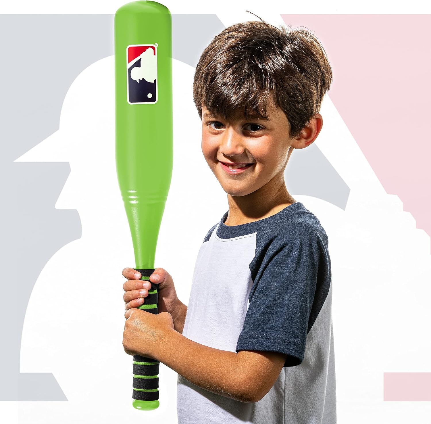 image:imageFranklin Sports MLB Jumbo Kids Plastic Baseball Bat  Backyard Bat with Large Barrel for Toddlers  Fat Plastic BatAssorted Colors May Vary