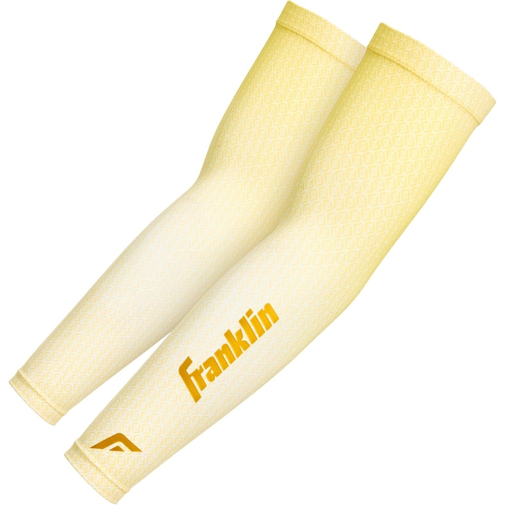 image:imageFranklin Sports Baseball Arm Sleeves  Baseball  Softball Arm Compression Sleeves for Boys  Girls  Multiple ColorsVanillaGold