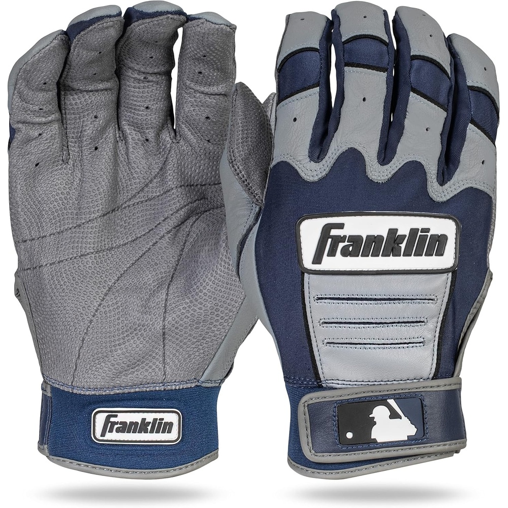 image:imageFranklin Sports MLB Baseball Batting Gloves  CFX Pro Youth and Adult  Baseball  Softball  Multiple Sizes  ColorsGrayNavy