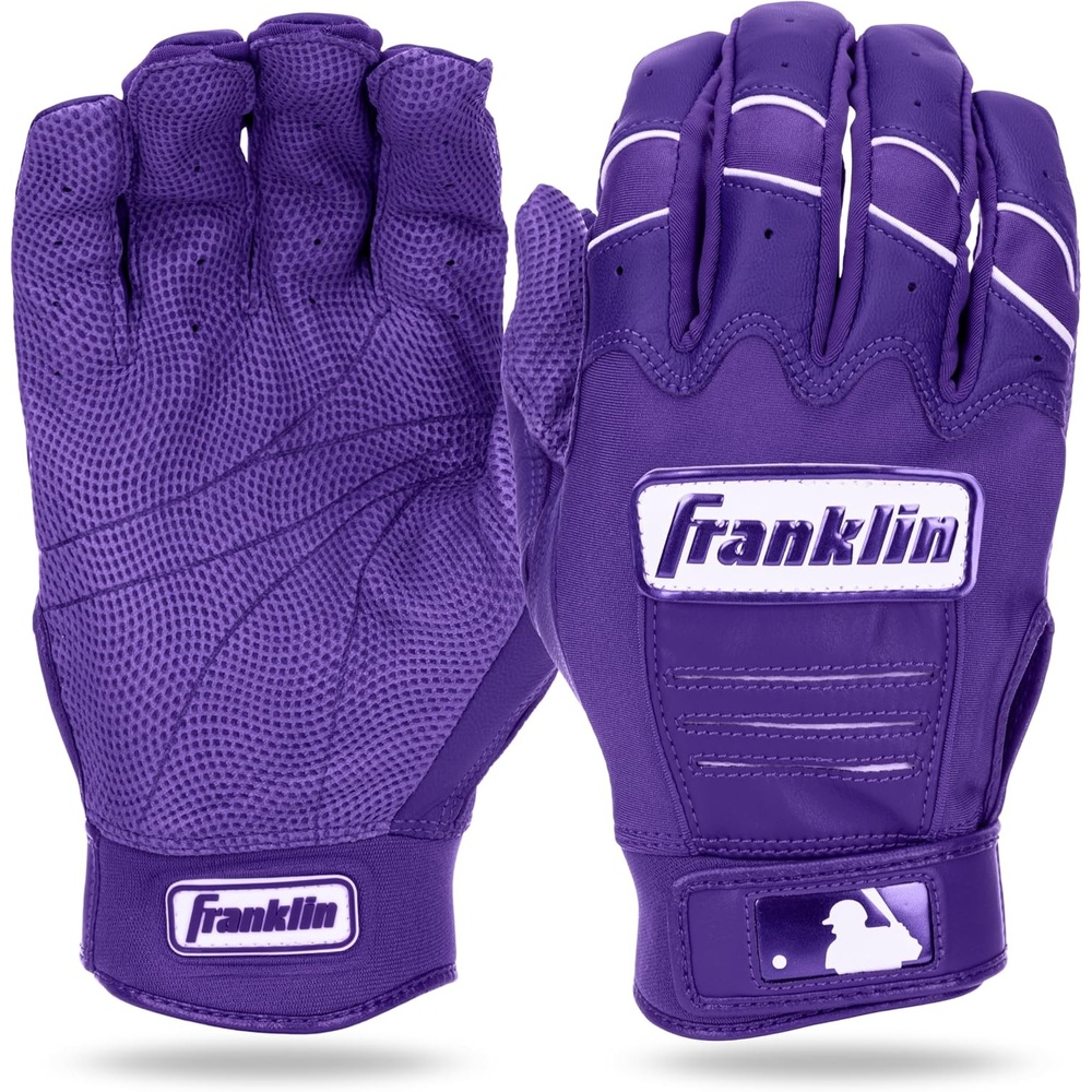 image:imageFranklin Sports MLB Baseball Batting Gloves  CFX Pro Youth and Adult  Baseball  Softball  Multiple Sizes  ColorsPurple